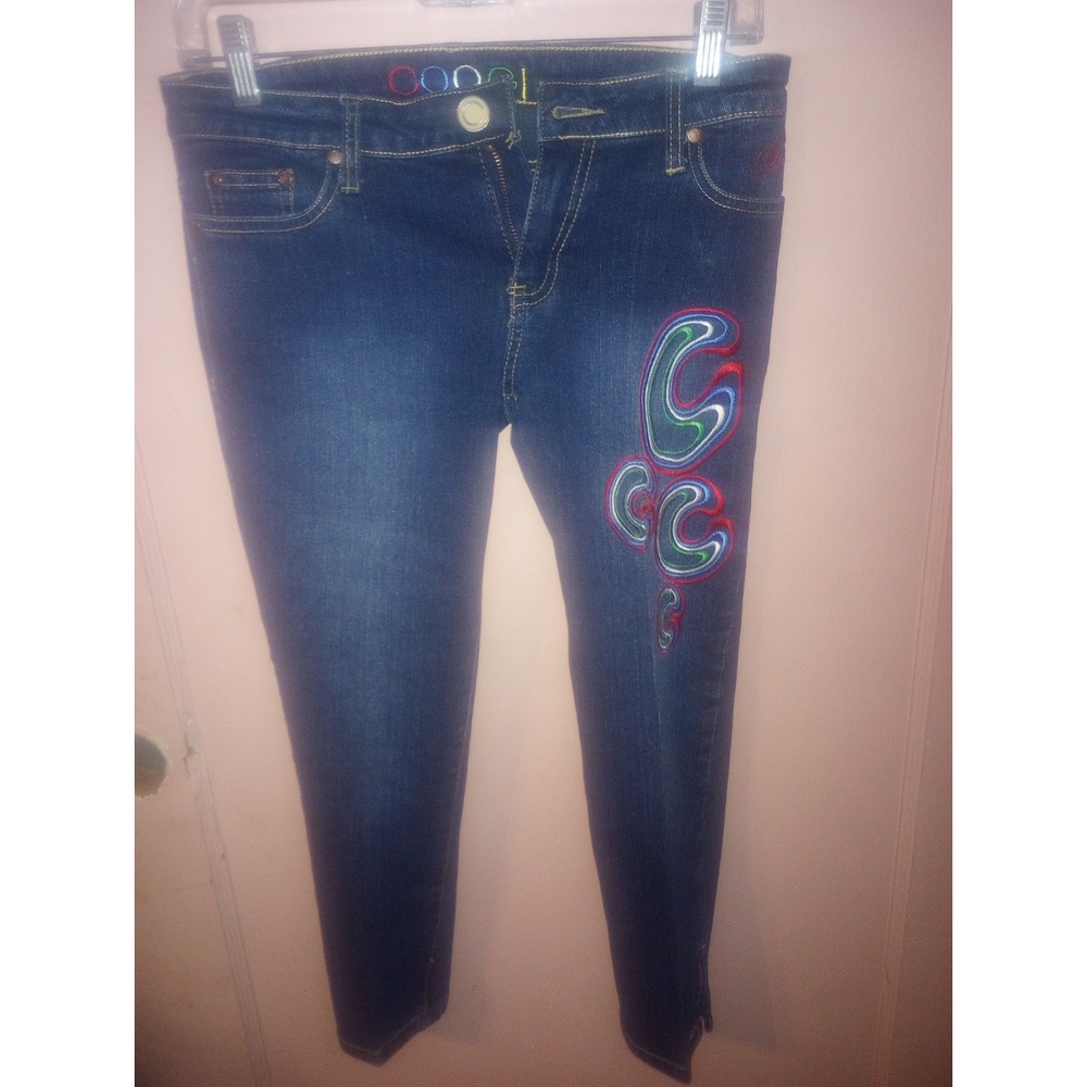 Coogi Capris Y2K 5/6‎ Size Embroidered Logo Denim Jeans